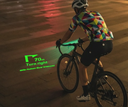 Cycling projection scene